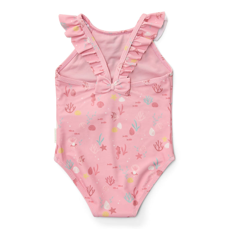 LITTLE DUTCH. Ολόσωμο μαγιό με βολάν Ocean Treasures Multi-colour