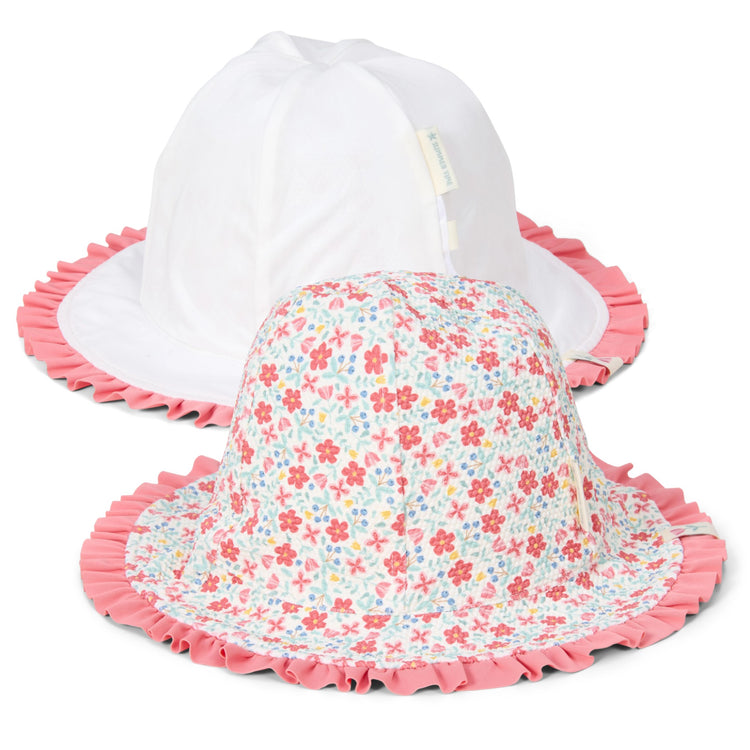 LITTLE DUTCH. Reversible hat Sunny Flowers Multi-colour