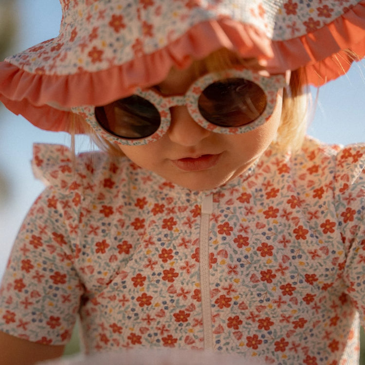 LITTLE DUTCH. Reversible hat Sunny Flowers Multi-colour