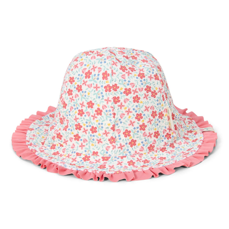 LITTLE DUTCH. Reversible hat Sunny Flowers Multi-colour