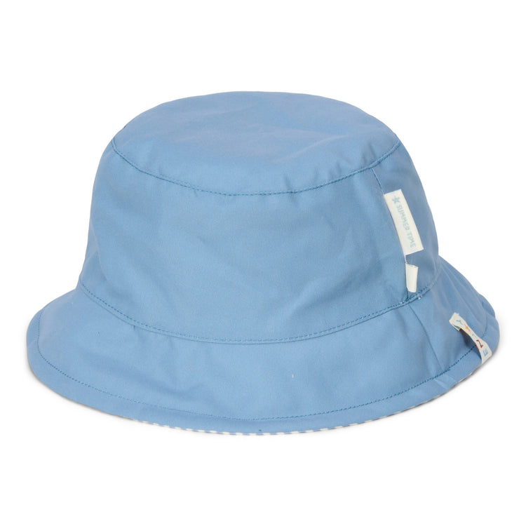 LITTLE DUTCH. Reversible bucket hat Stripes Ocean Blue