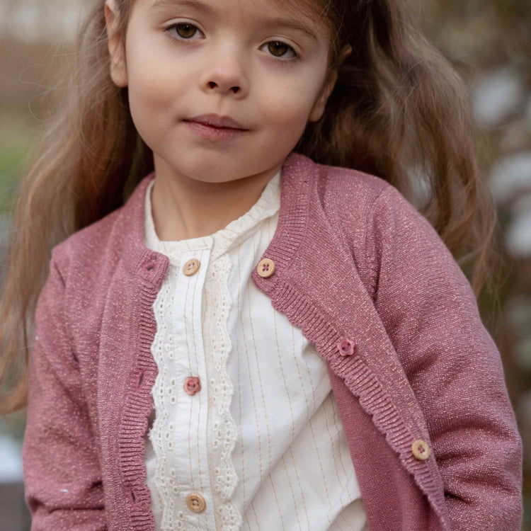 LITTLE DUTCH. Πουκάμισο μακρυμάνικο με βολάν Off White