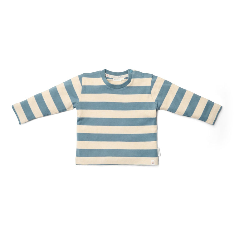 LITTLE DUTCH. Μπλουζάκι μακρυμάνικο Stone Blue Stripe