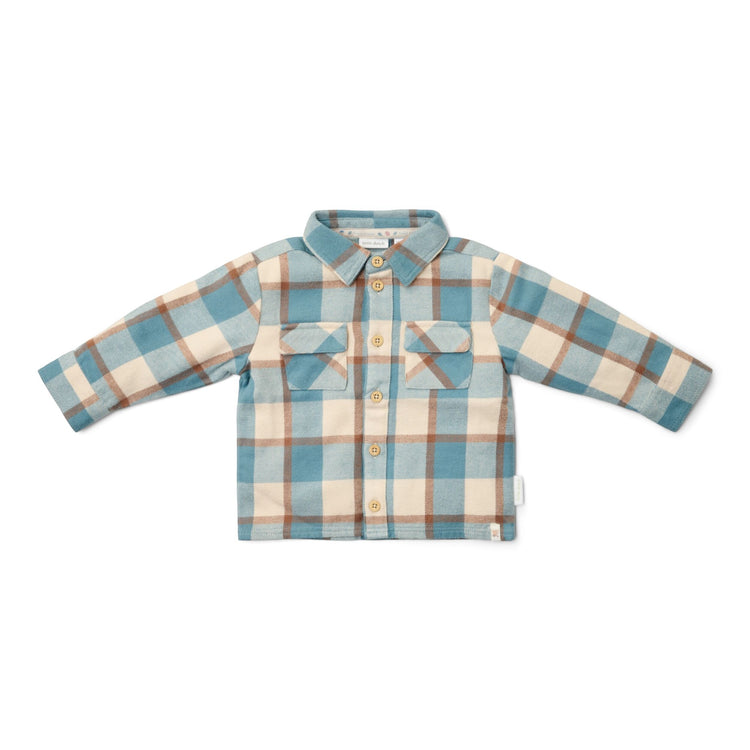 LITTLE DUTCH. Πουκάμισο μακρυμάνικο Stone Blue Check