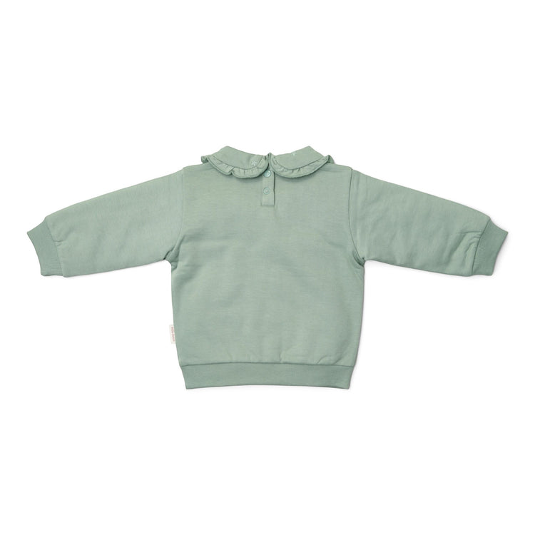 LITTLE DUTCH. Φούτερ με γιακά Garden Green