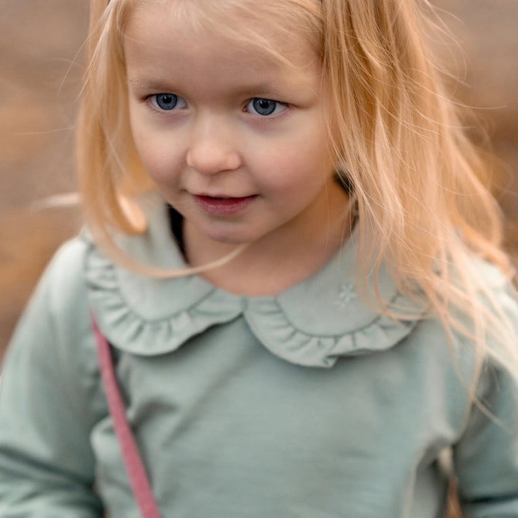 LITTLE DUTCH. Φούτερ με γιακά Garden Green