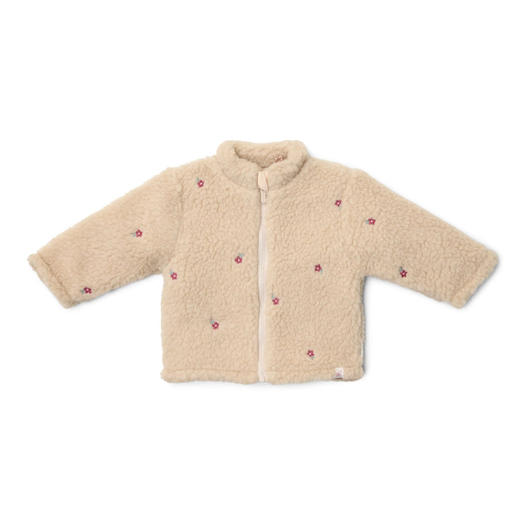 LITTLE DUTCH. Ζακέτα teddy με κέντημα Sand