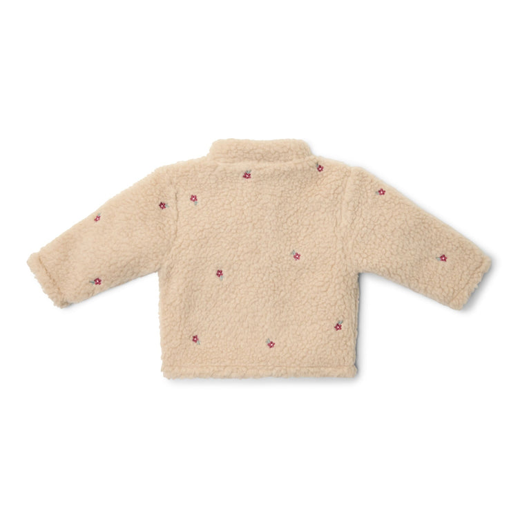 LITTLE DUTCH. Ζακέτα teddy με κέντημα Sand