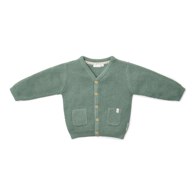 LITTLE DUTCH. Knitted cardigan Forest Green - 80