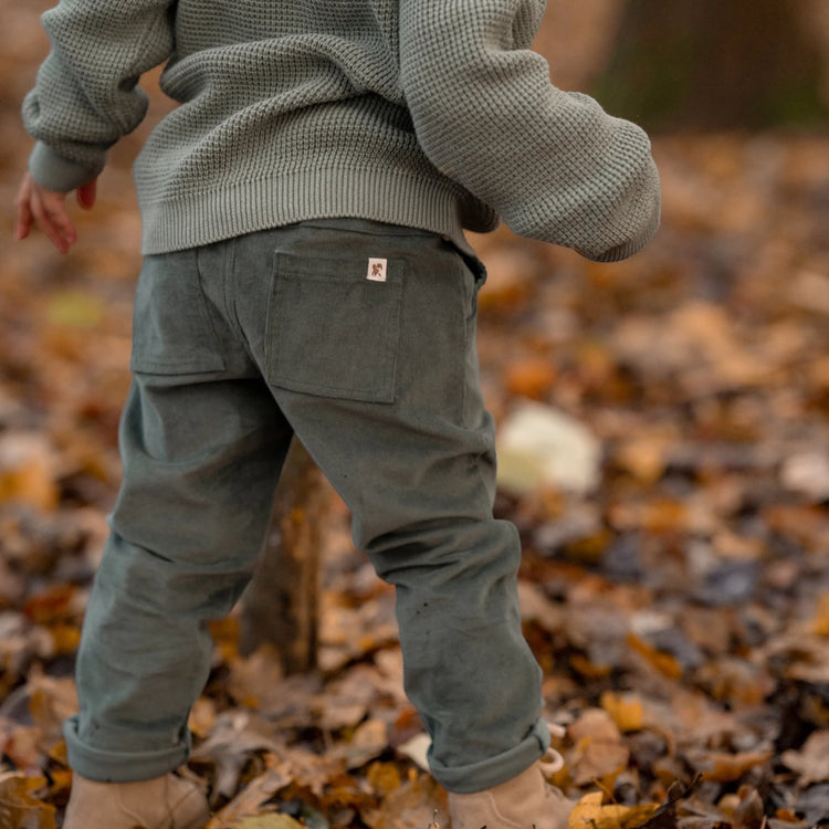 LITTLE DUTCH. Knitted cardigan Forest Green - 80