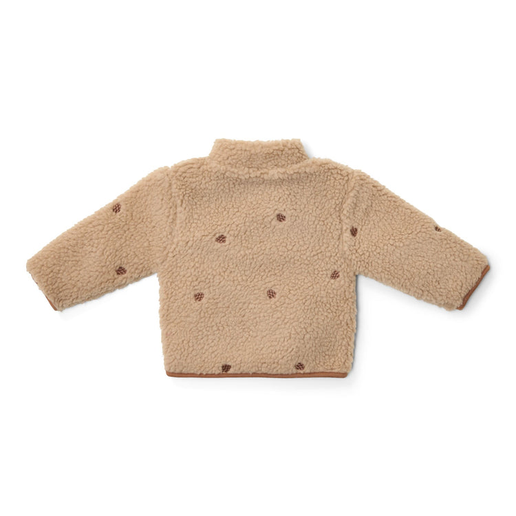 LITTLE DUTCH. Teddy cardigan Taupe - 74