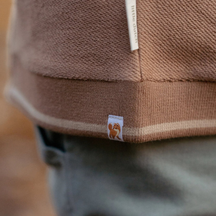LITTLE DUTCH. Ζακέτα πλεκτή Brown/Taupe