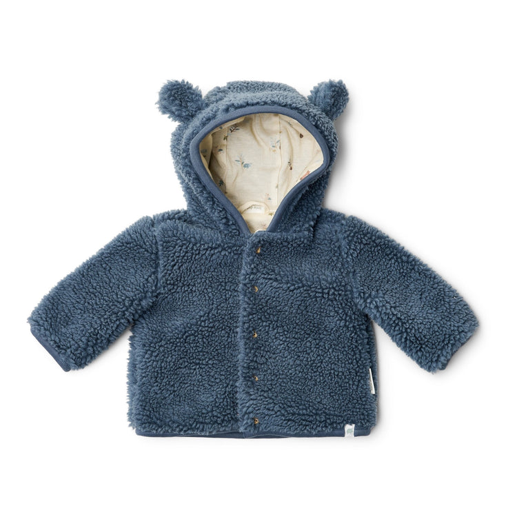 LITTLE DUTCH. Ζακέτα teddy Stone Blue - Νο 62