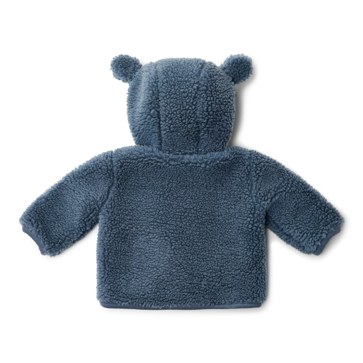 LITTLE DUTCH. Ζακέτα teddy Stone Blue - Νο 62