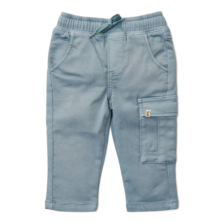LITTLE DUTCH. Παντελονάκι με τσέπη Stone Blue