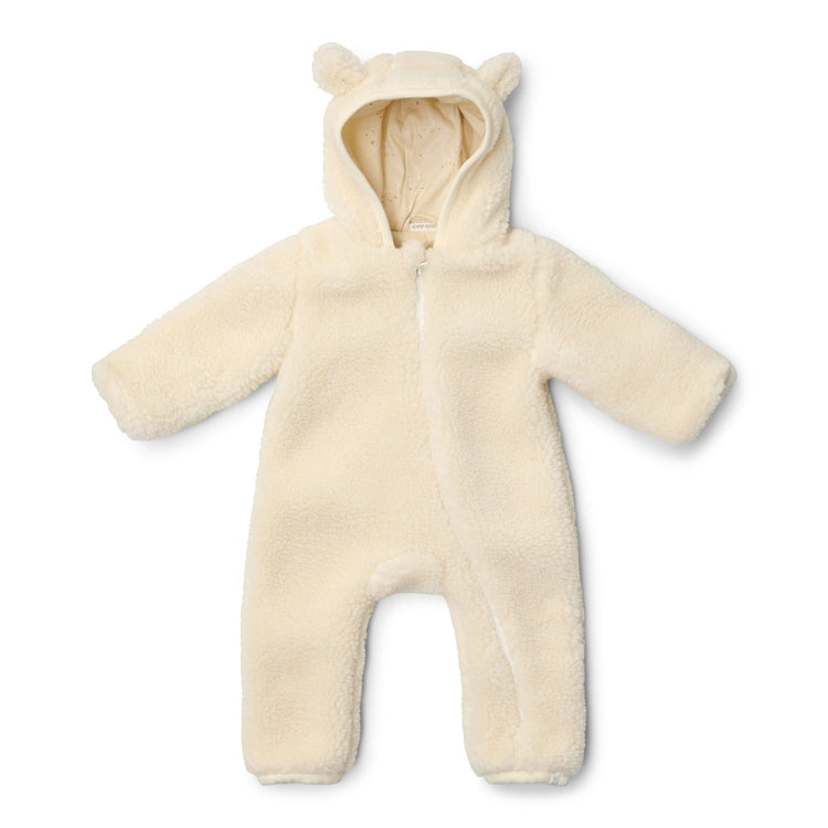 LITTLE DUTCH. Ολόσωμο φορμάκι εξόδου teddy Off White