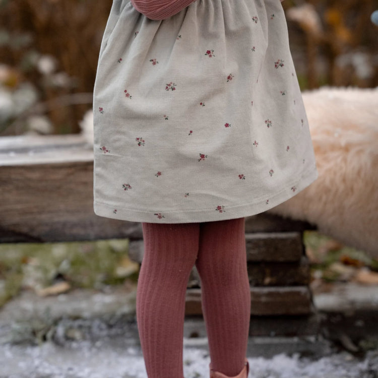 LITTLE DUTCH. Tights set of 2 Rouge/Garden Green