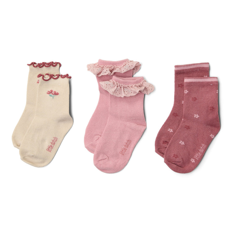LITTLE DUTCH. Socks set of 3 Toddler Girl Multi