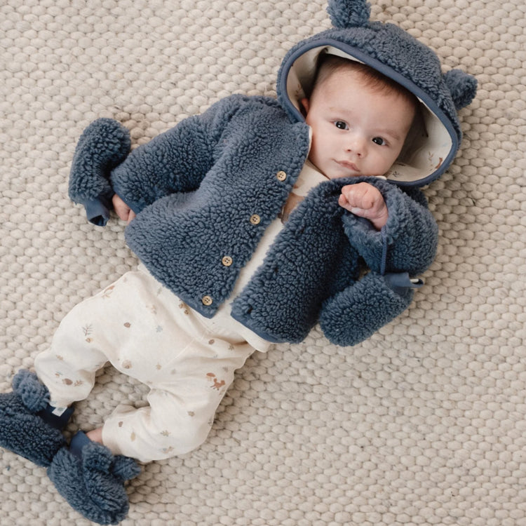 LITTLE DUTCH. Teddy mittens Pink Blush