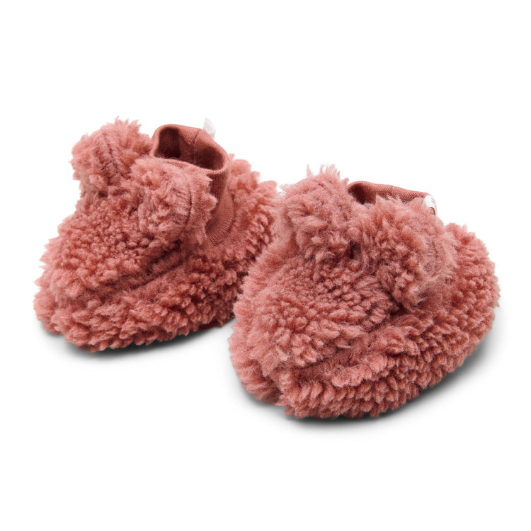 LITTLE DUTCH. Teddy booties Pink Blush
