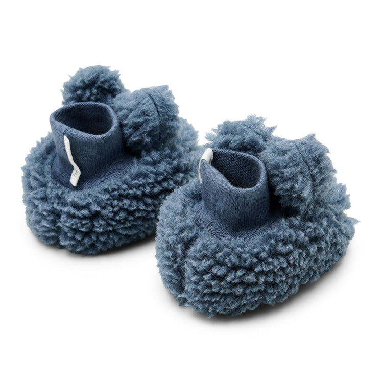 LITTLE DUTCH. Teddy booties Stone Blue