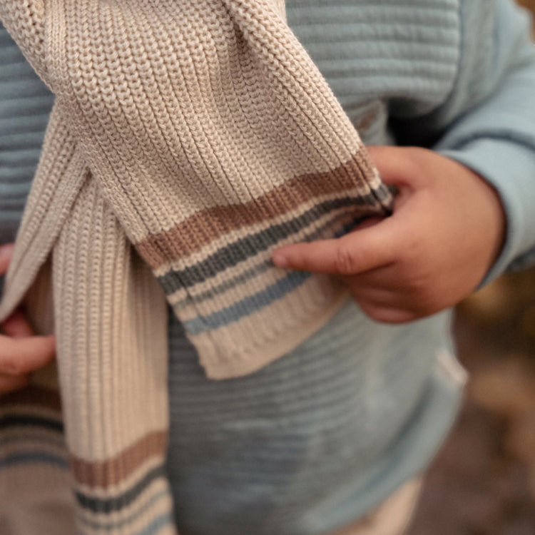 LITTLE DUTCH. Knitted scarf Taupe - One Size
