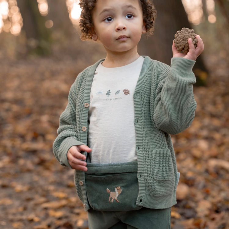 LITTLE DUTCH. Τσαντάκι-μπανάνα Balsam Green - One Size