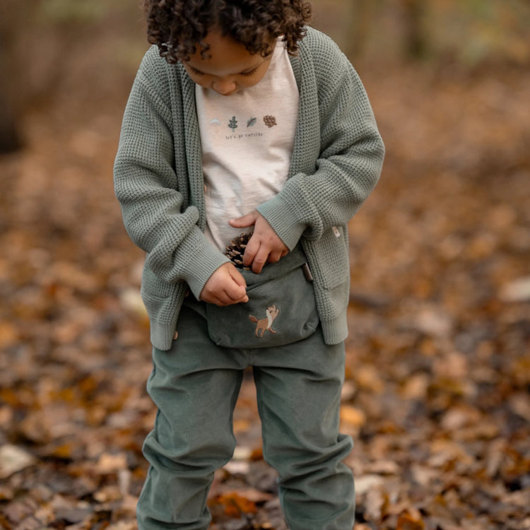 LITTLE DUTCH. Τσαντάκι-μπανάνα Balsam Green - One Size