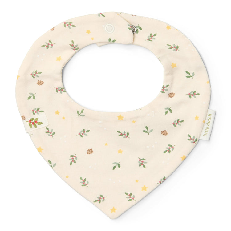 LITTLE DUTCH. 2-pack Bandana bib Little Christmas - One Size