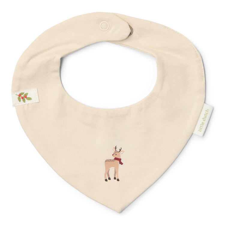 LITTLE DUTCH. 2-pack Bandana bib Little Christmas - One Size