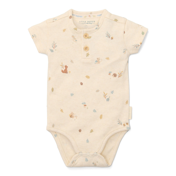 LITTLE DUTCH. Bodysuit short sleeves Forest Nature