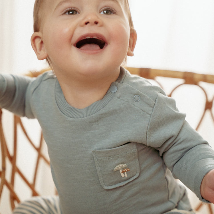 LITTLE DUTCH. T-shirt long sleeves Stone Blue