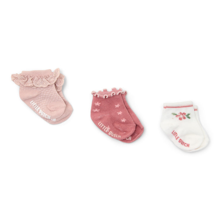 LITTLE DUTCH. Socks set of 3 Fairy Garden Newborn