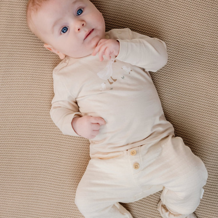 LITTLE DUTCH. Μπλουζάκι μακρυμάνικο Sand Newborn