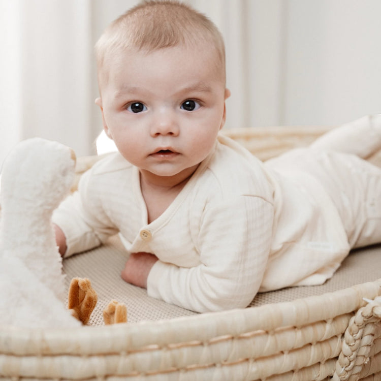 LITTLE DUTCH. Μπλουζάκι μακρυμάνικο κρουαζέ Creme