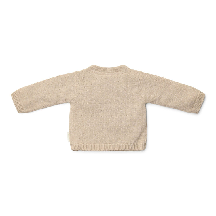 LITTLE DUTCH. Ζακέτα πλεκτή κρουαζέ Soft Beige Melee