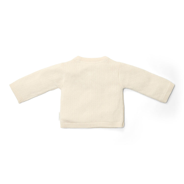 LITTLE DUTCH. Ζακέτα πλεκτή κρουαζέ Off White
