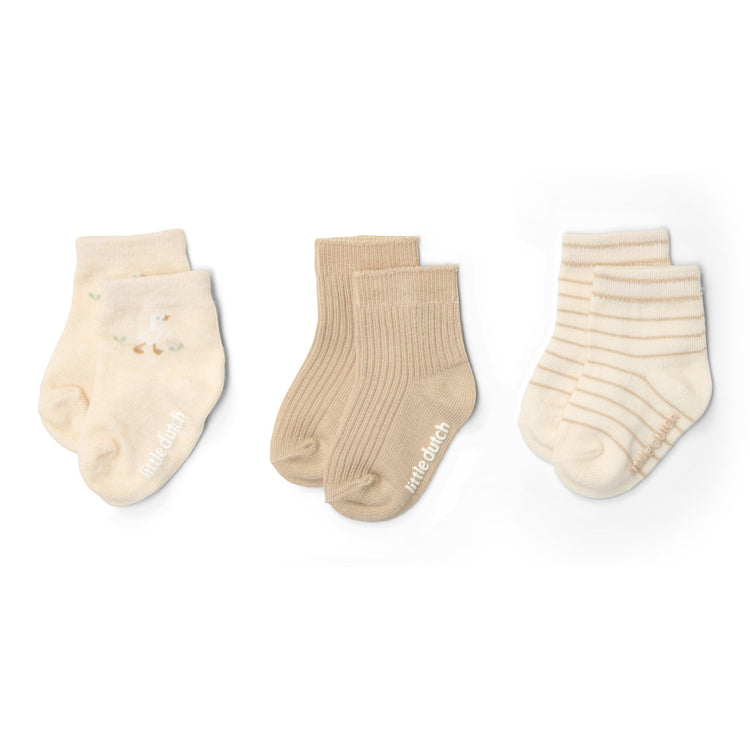LITTLE DUTCH. Socks 3-pack Multi Newborn