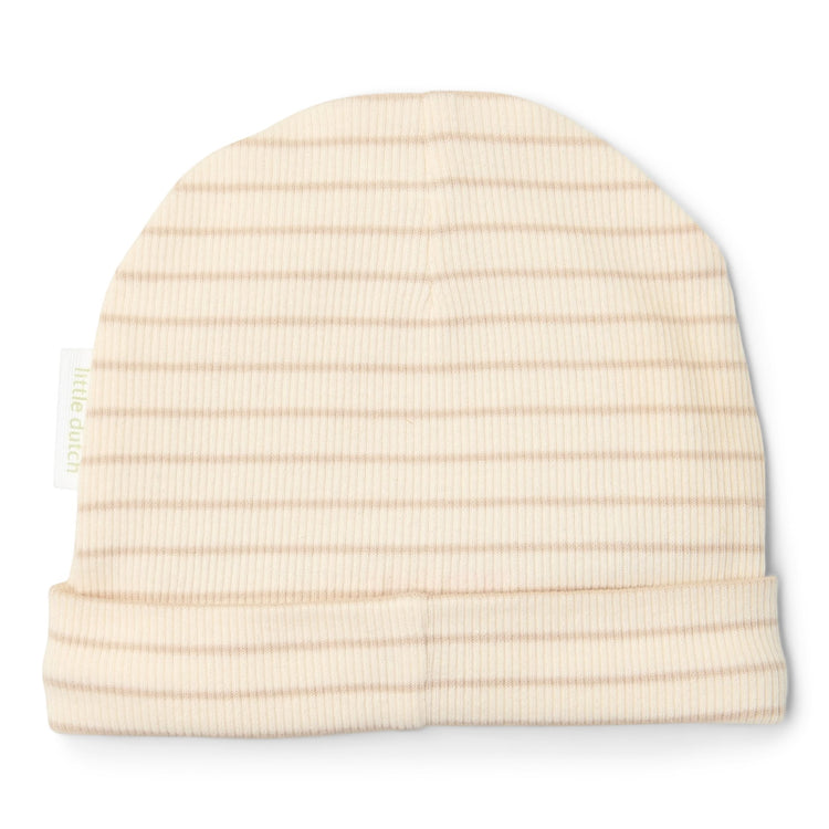 LITTLE DUTCH. Σκουφάκι Soft Beige Stripe
