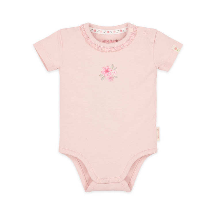 LITTLE DUTCH. Φορμάκι κοντομάνικο ροζ Blossom