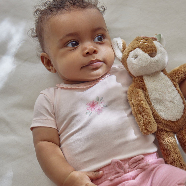 LITTLE DUTCH. Φορμάκι κοντομάνικο ροζ Blossom