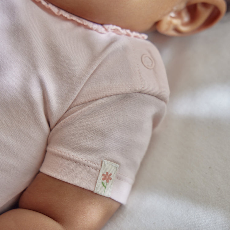 LITTLE DUTCH. Φορμάκι κοντομάνικο ροζ Blossom