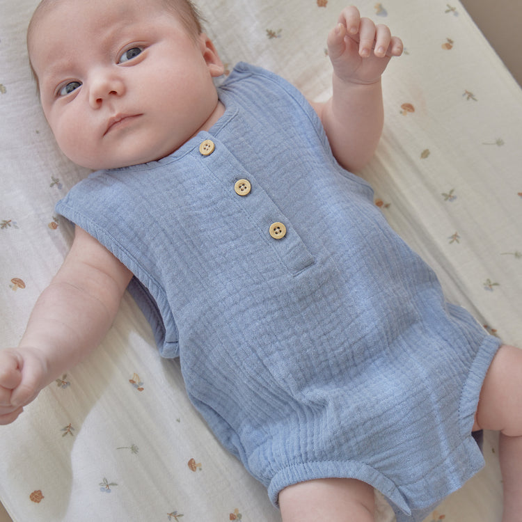 LITTLE DUTCH. Φορμάκι αμάνικο μπλε Stone Blue