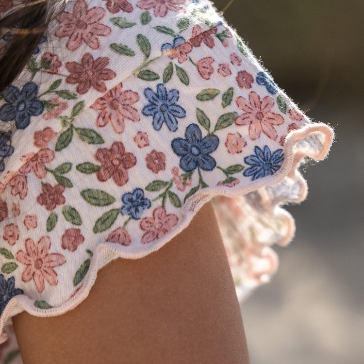 LITTLE DUTCH. Μπλουζάκι κοντομάνικο Meadow Flowers
