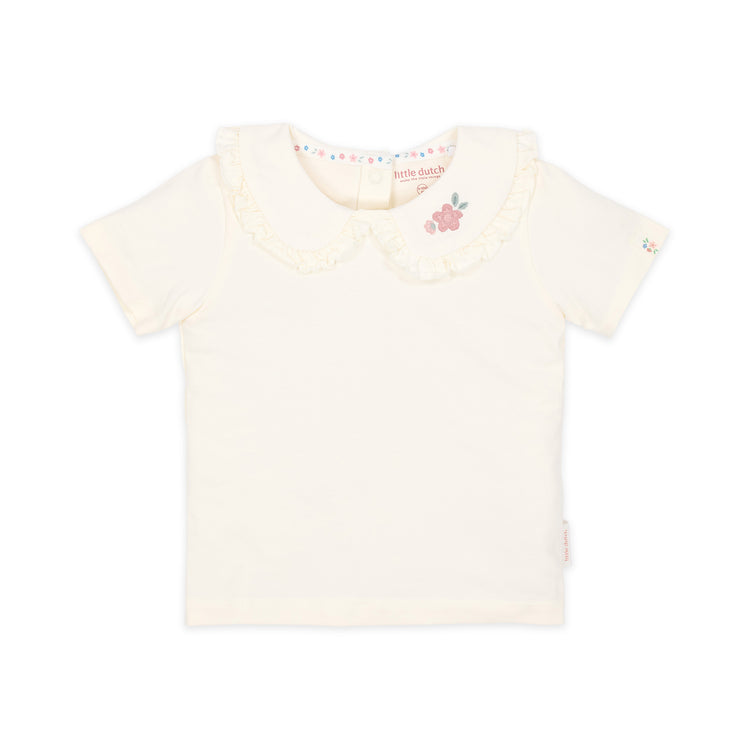 LITTLE DUTCH. Μπλουζάκι κοντομάνικο Creme
