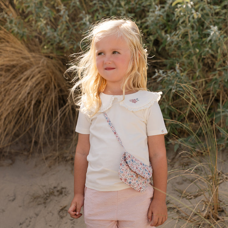 LITTLE DUTCH. Μπλουζάκι κοντομάνικο Creme