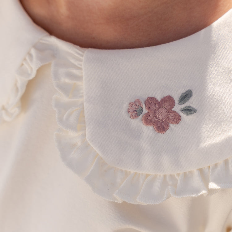 LITTLE DUTCH. Μπλουζάκι κοντομάνικο Creme