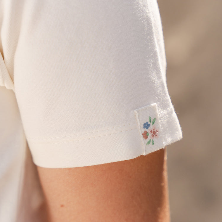 LITTLE DUTCH. Μπλουζάκι κοντομάνικο Creme