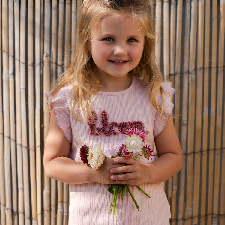 LITTLE DUTCH. T-shirt sleeveless Fairy Pink