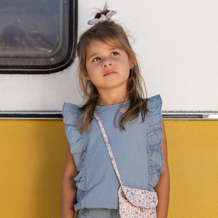 LITTLE DUTCH. T-shirt sleeveless Denim Blue